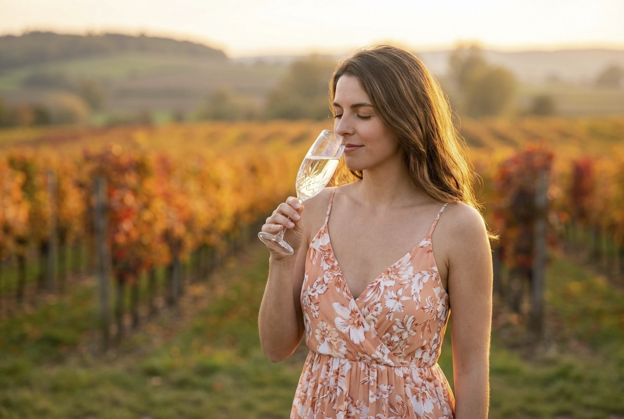Ambiance conviviale et élégante autour du vin au cœur des vignes